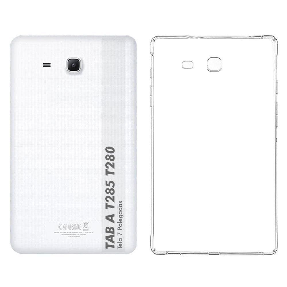 Kit Capa Capinha Tab A T285 T280 Tpu Anti Impacto + Pelicula