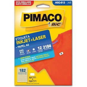 Etiqueta A5 A5Q-813 12 Fls 8,0 X 13,0 Mm - Pimaco Ct/2184