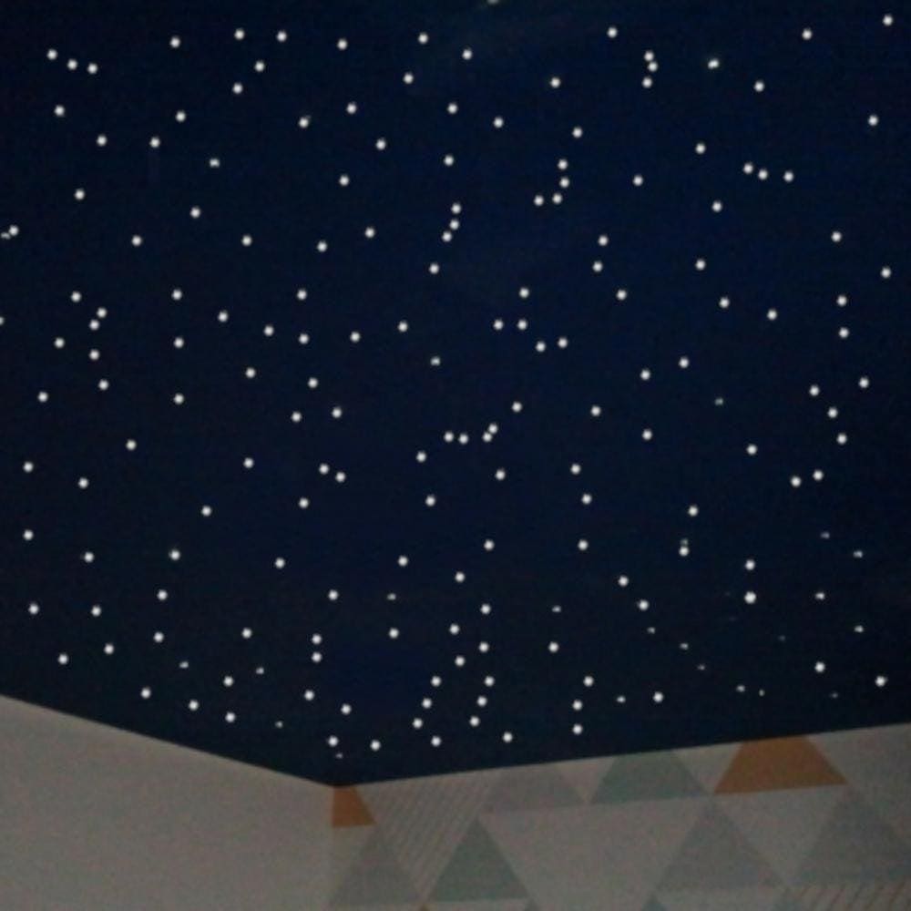 Kit Fibra Óptica Noite Estrelado Decoração Bebê 800 Branco