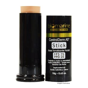 Biomarine Anti Acne Protetor Tonalizante Control Derm Stick Fps 75 Ppd 25 Cor Bege