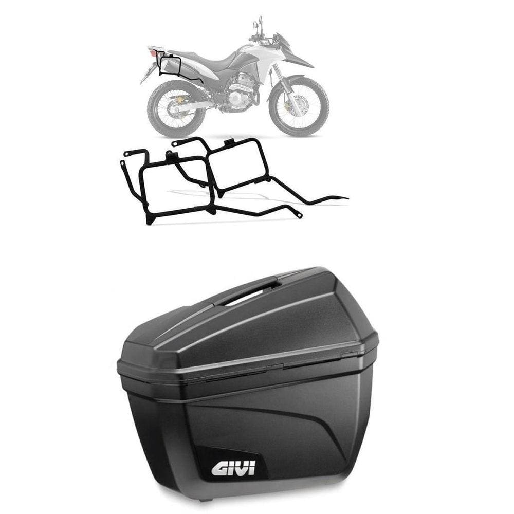 Kit Par Bau Givi E22 + Suporte Givi Pl1114 P Honda Xre 300
