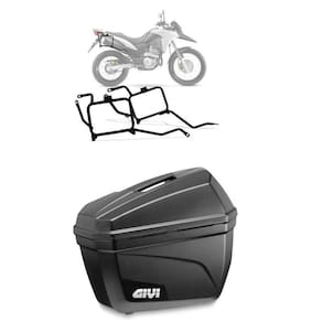 Kit Par Bau Givi E22 + Suporte Givi Pl1114 P Honda Xre 300
