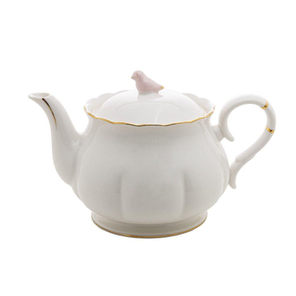Bule Porcelana Birds 1 Litro