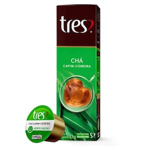 Chá Capim Cidreira 10 Cápsulas - Três Corações