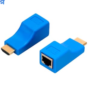 Extensor Hdmi 4k 30 Metros Via 1 Cabo De Rede Rj45 Cat5e/6