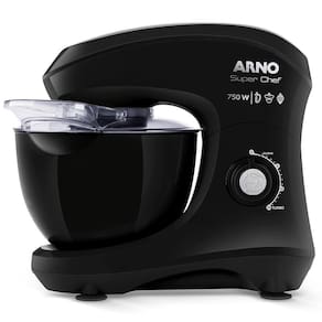 Batedeira Planetária Arno Super Chef 750W Km01 Preta 127V