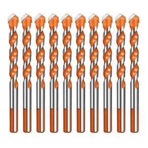 Broca De Torção Triangular Fura Tudo 6Mm Kit 10 Unidades