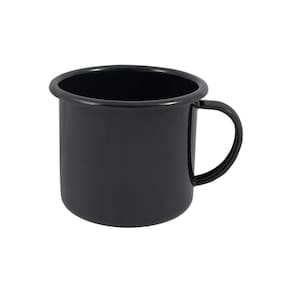 Caneca Esmaltada Cor Preta Ágata Ewel Nº 8 370Ml 1 Unidade