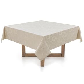 Toalha De Mesa Quadrada Karsten 8 Lugares Sienna Noz Moscada 220X220Cm