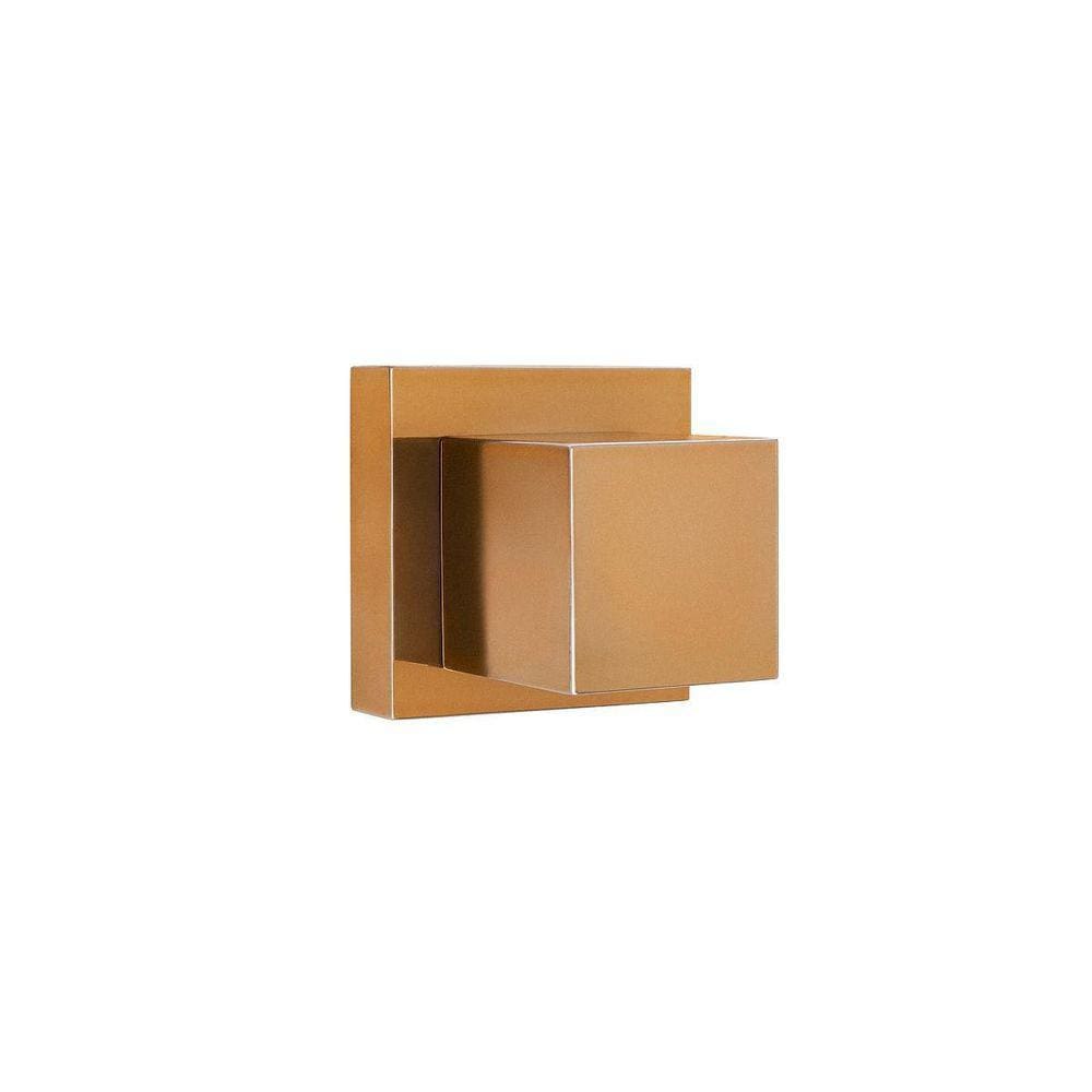 Acabamento Para Registro Quadrado Metal - Dourado Brilhante