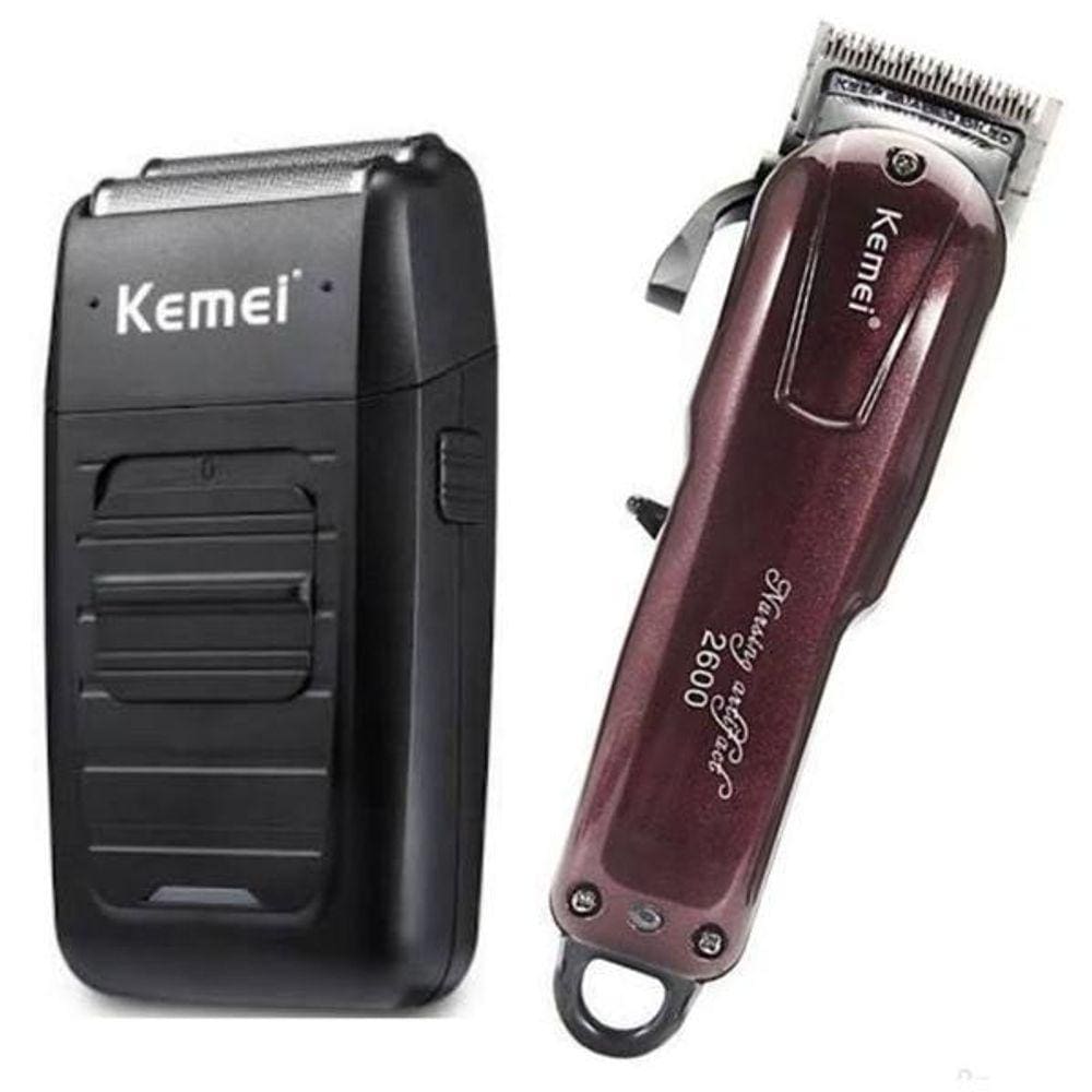 Maquina Cortar Profissional Kemei 2600 Shaver Kemei 1102