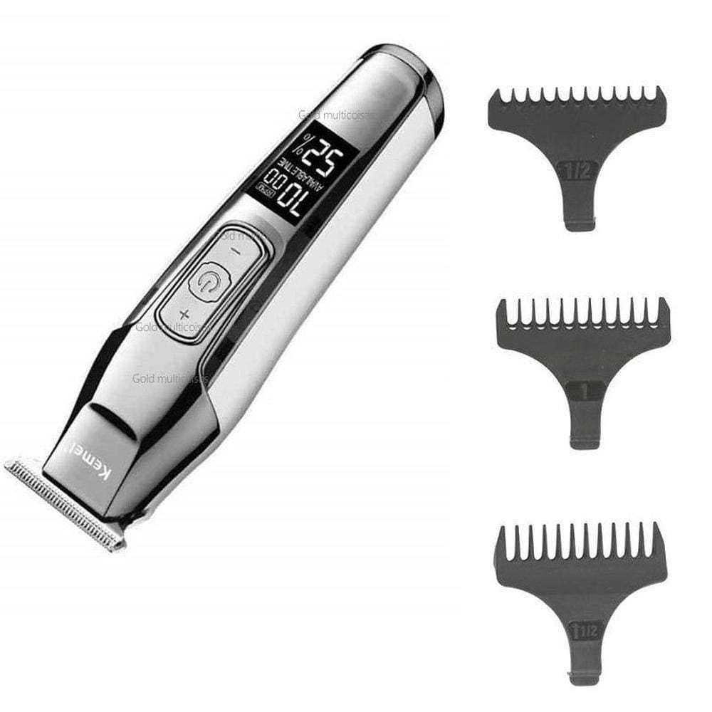 Máquina De Acabamento Profissional Kemei Km-5027 Lcd