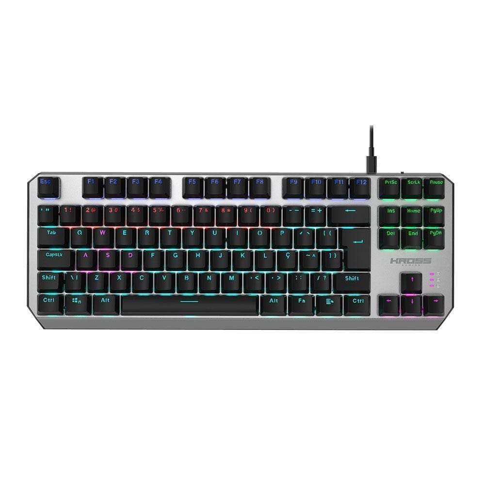 Teclado Com Fio Gamer Kross Randgrid Tkl Mecânico Ke-Kg125
