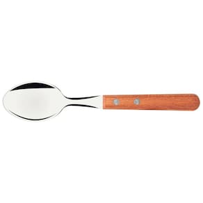 Conjunto de Colheres de Mesa Tramontina Dynamic com Lâminas em Aço Inox e Cabos de Madeira Natural 12 Peças Tramontina