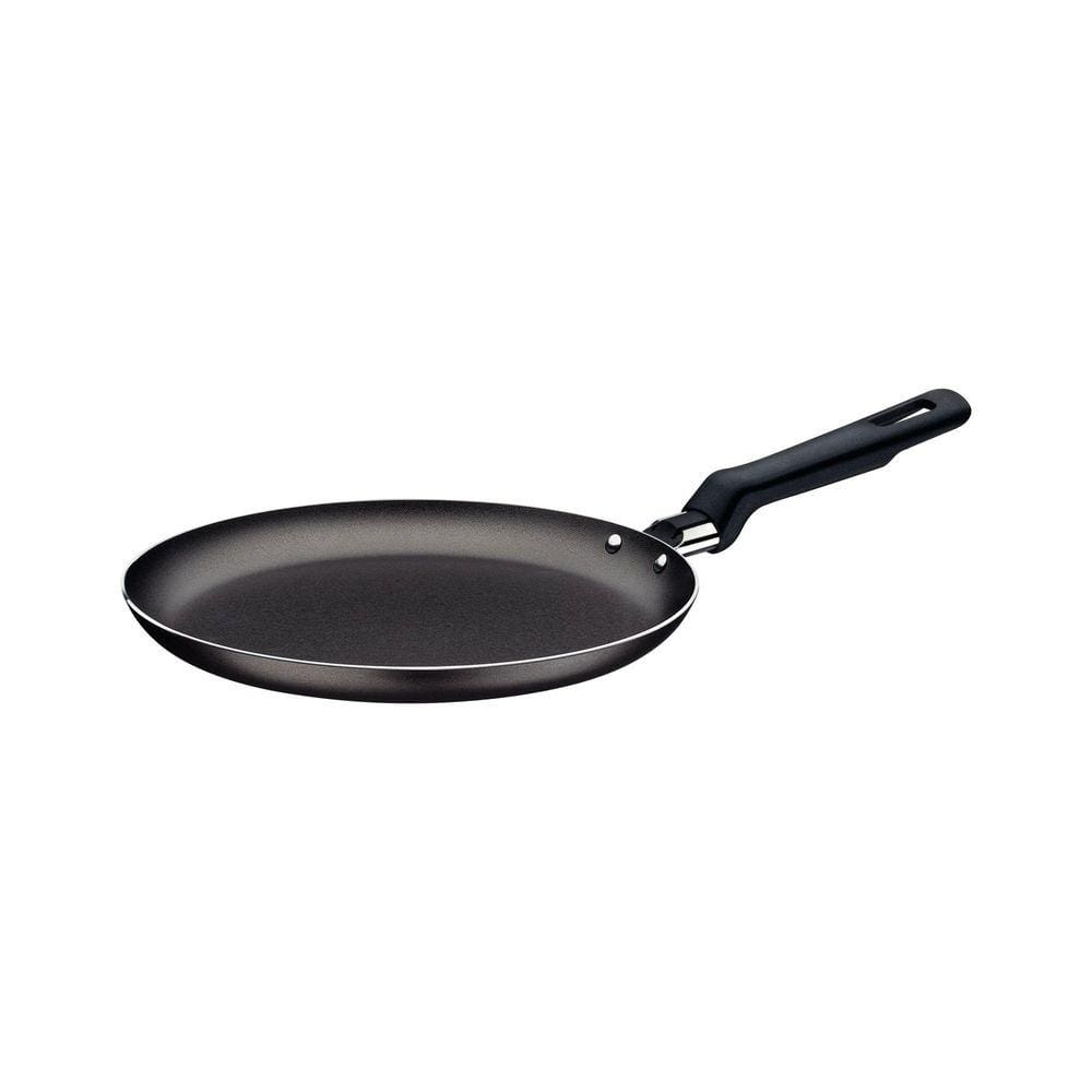 Panquequeira Tramontina Loreto em Alumínio com Revestimento Interno Antiaderente Starflon T1 e Cabo Baquelite 22 cm 0,6 L Grafite Tramontina