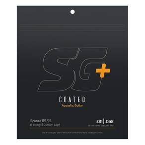 Encordoamento Para Violão Sg + Strings Coated .011 Bronze