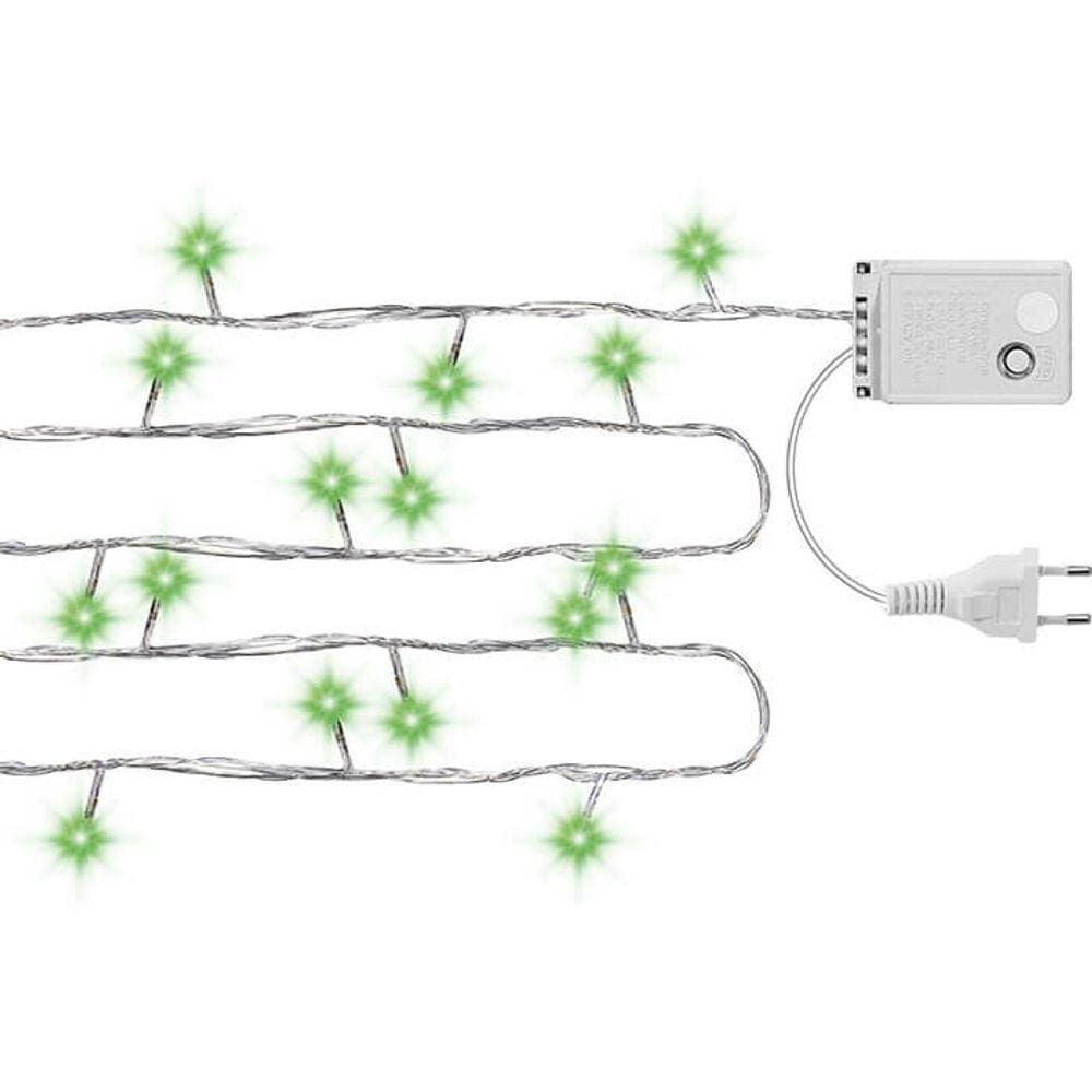 Pisca Pisca Led Arroz Natalino Natal 100 Leds 110V Verde