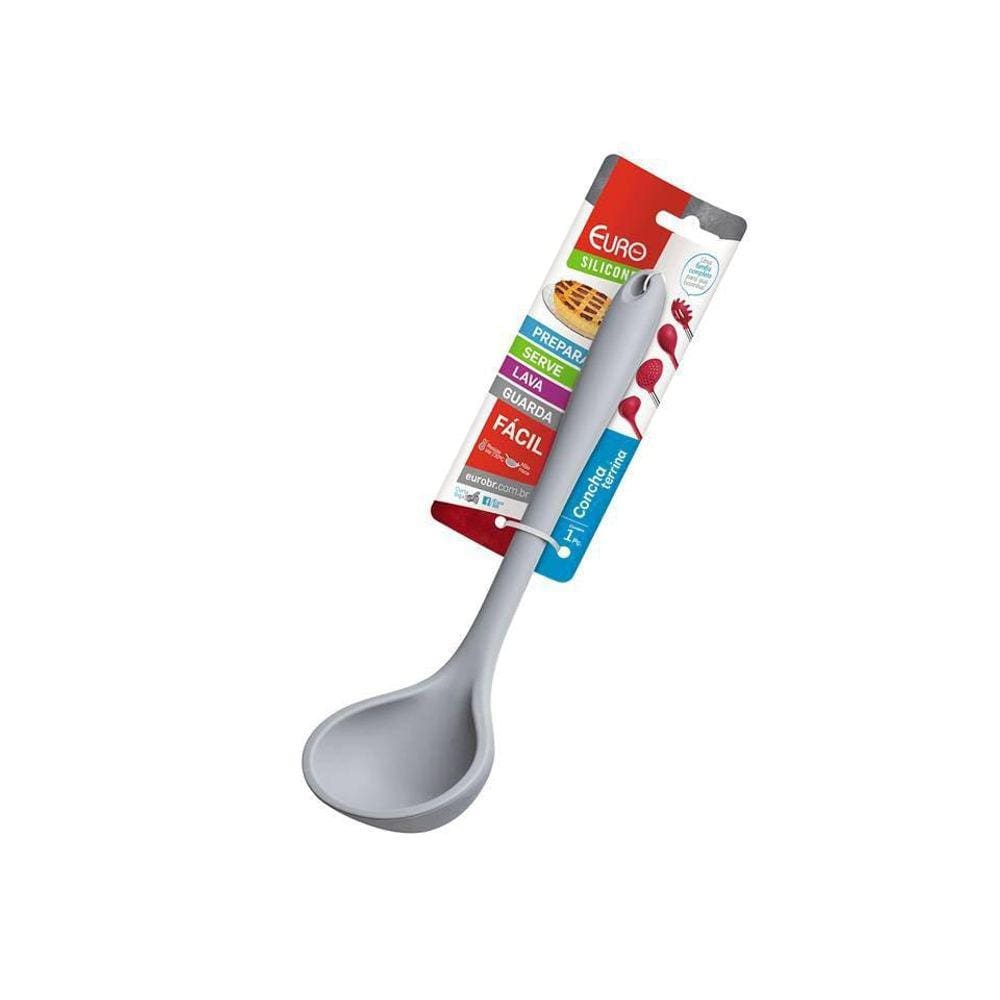 Concha Terrina De Silicone Cinza Euro Sil2799-Cz