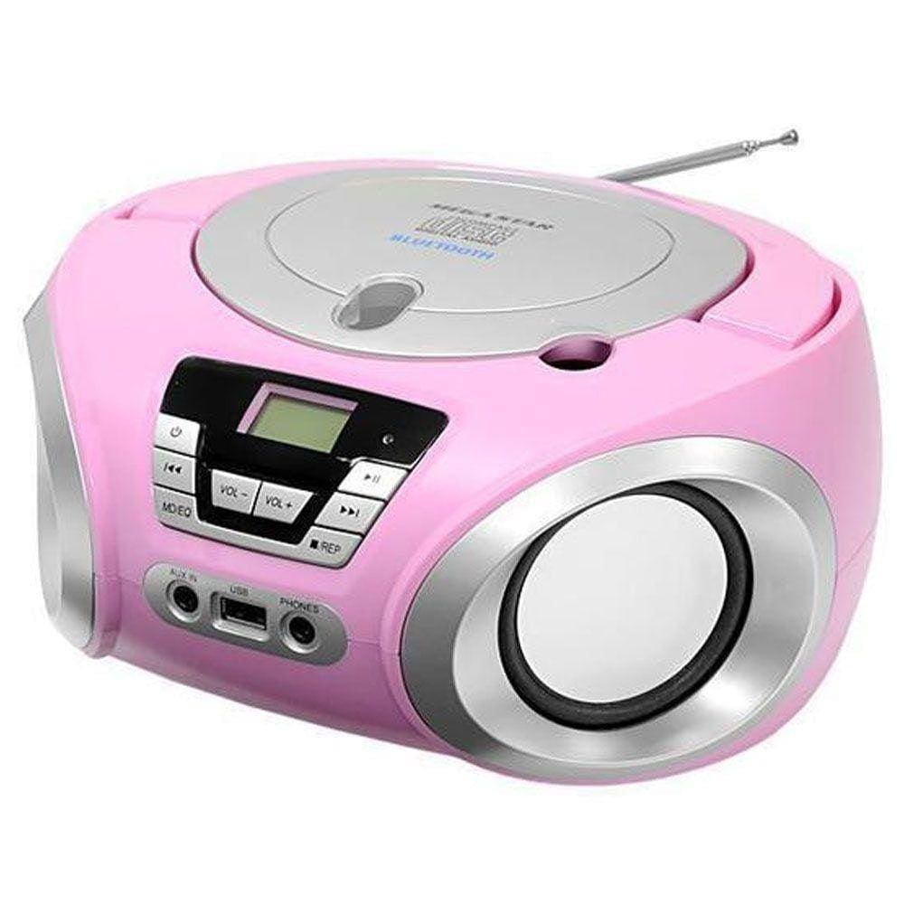 Radio Cd Presente Menina Mulher Rosa Cd Fm Usb Mp3 Bluthooth