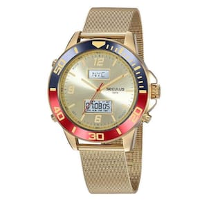 Relógio Masculino Seculus Anadig Dourado 20883Gpsvda3