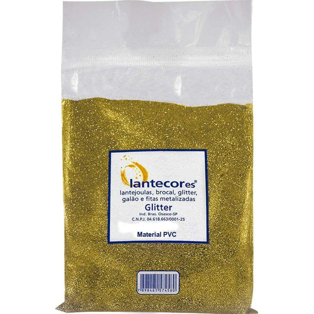 Glitter Pvc Ouro 100G.