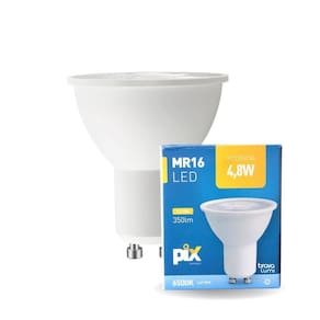 Lâmpada Led Pix Dicroica Mr16 4,8W Bivolt 6500K Branco Frio