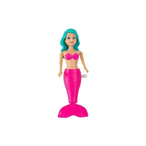 Boneca De Sereia Para O Banho A Corda Etitoys Bq-5037 Rosa