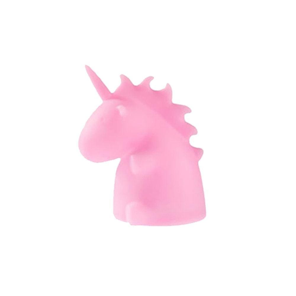 Luminária Unicórnio Rosa Abajur De Mesa