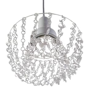 Luminária Pendente Cristal Pingente Acrílico Sala Quarto