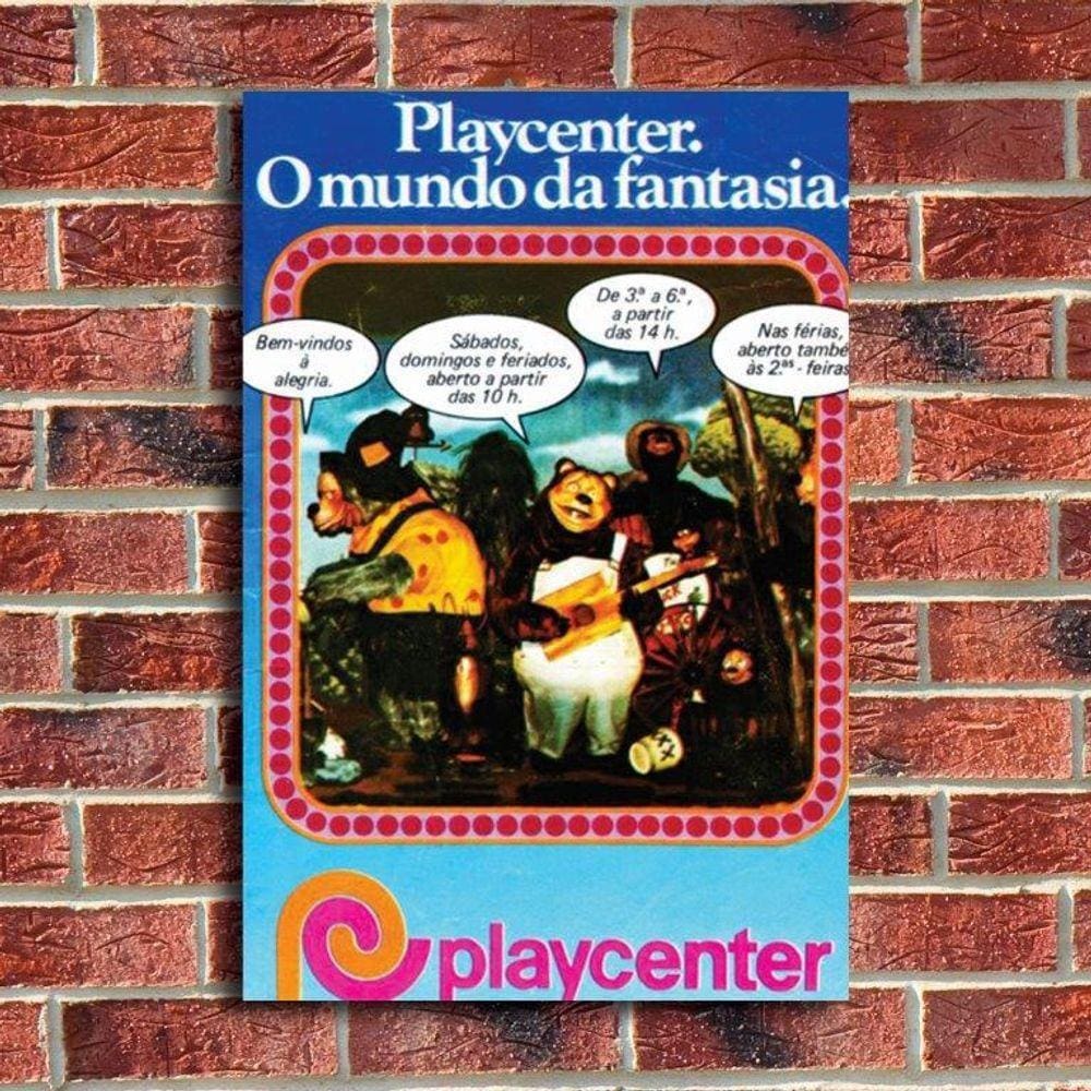 Placa Decorativa Retrô Cartaz