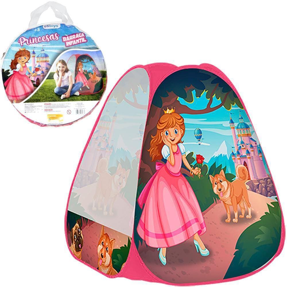 Barraca Dobravel Princesas 88X76Cm Na Bolsa