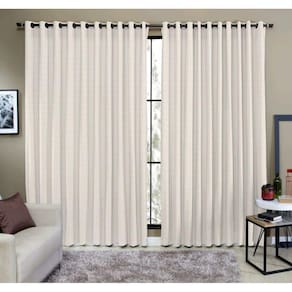 Cortina Rústica 3M X 2,50 Pra Sala Quarto Semi Blecaute Cru