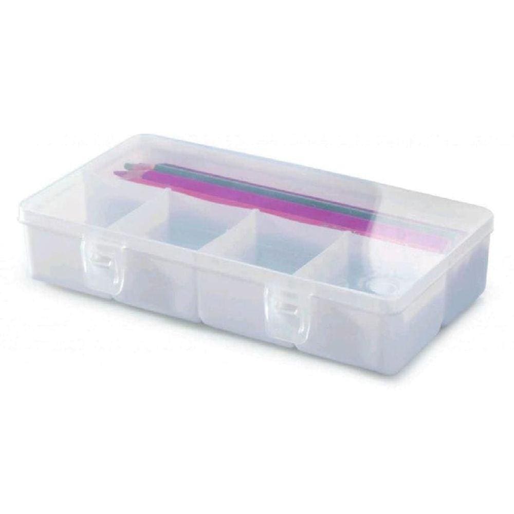 Caixa Organizadora Box Retangular Com 5 Divisórias 20 Cm