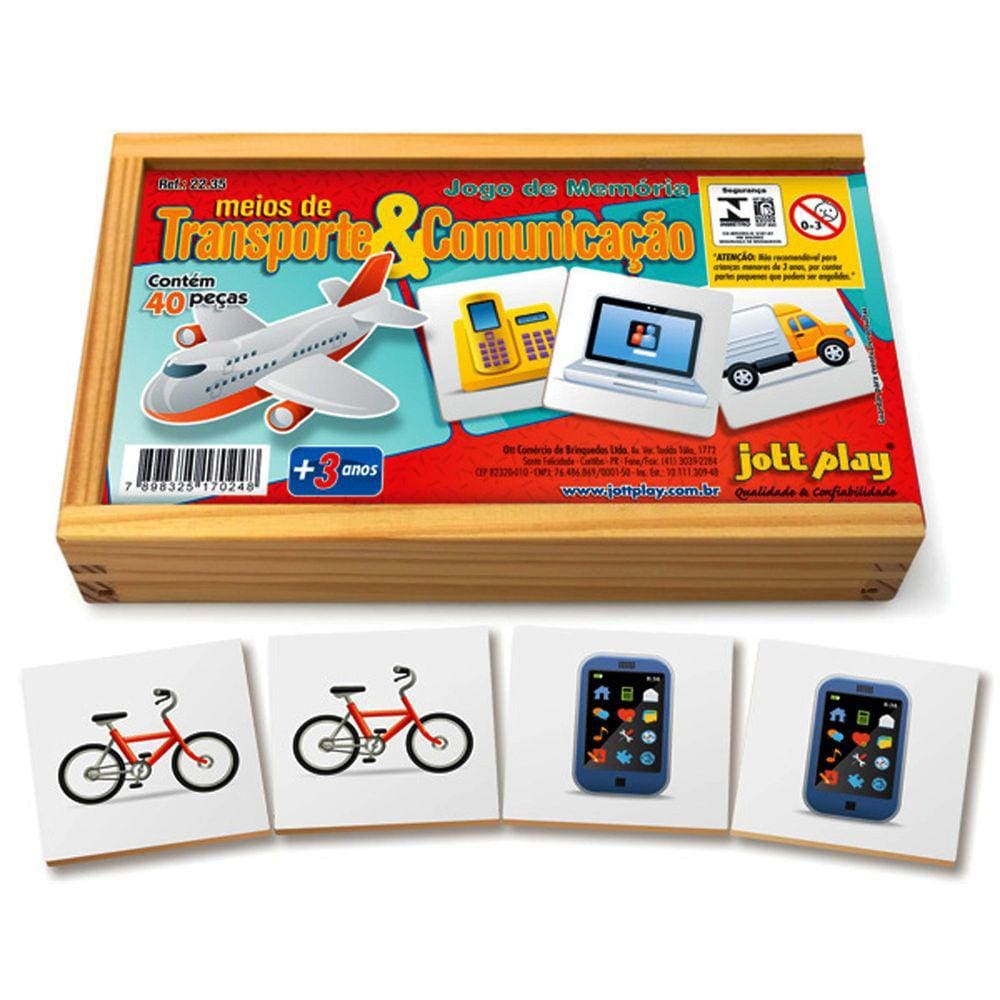 Jogo De Memória Transportes E Comunicação