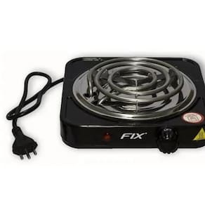 Fogão Elétrico Portátil Espiral 1 Boca 127V - Fix - Preto