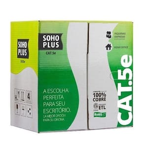 Cabo De Rede Cat5E Caixa Com 305 Metros Furukawa Azul