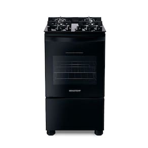 Fogão Brastemp Mesa de vidro 4 bocas Preto BFO4XAE - Bivolt