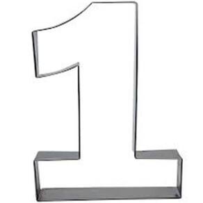 Aro Para Bolo Formato De Numero N1 Com 30 Cm Comprimento
