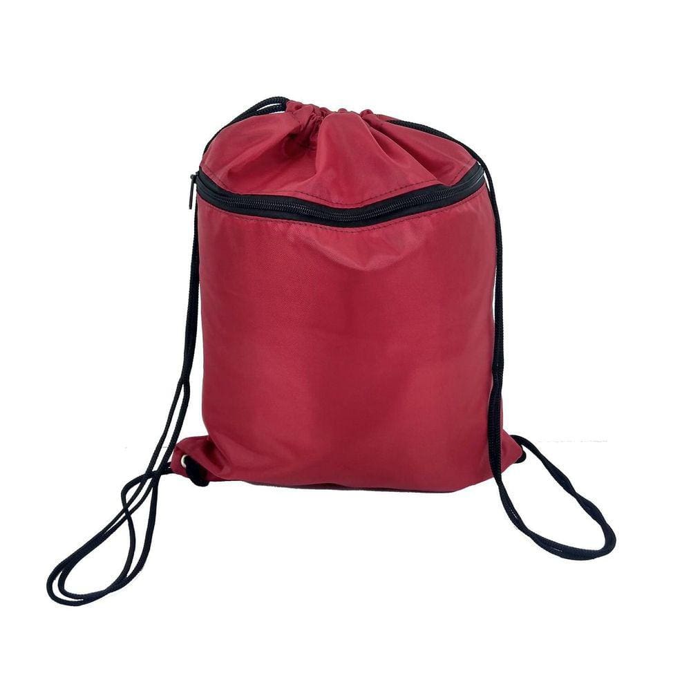 Bolsa Saco Esportivo Cordao Mochila Academia Vermelho