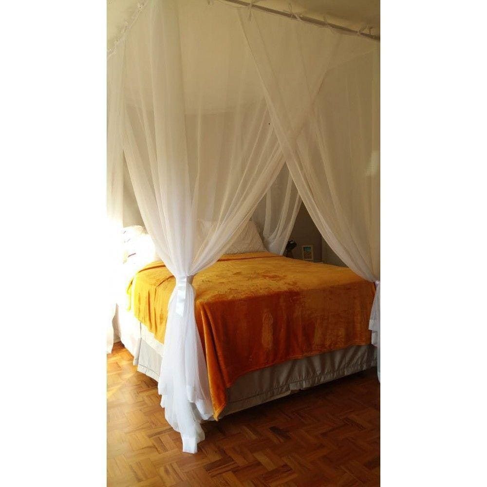 Mosquiteiro De Teto Casal Queen 160X200X230Cm Branco