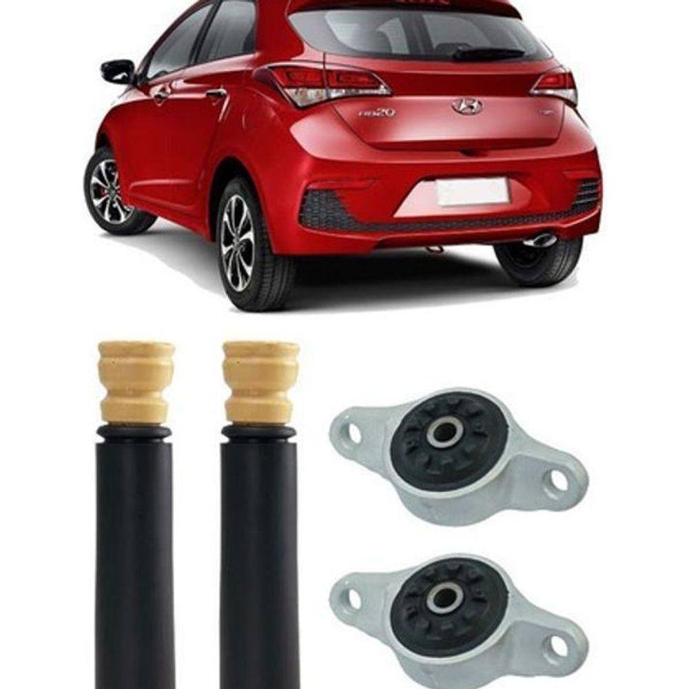 Kit Batente Suspensão Traseira Hb20 2015 2016 2017 2018 2019