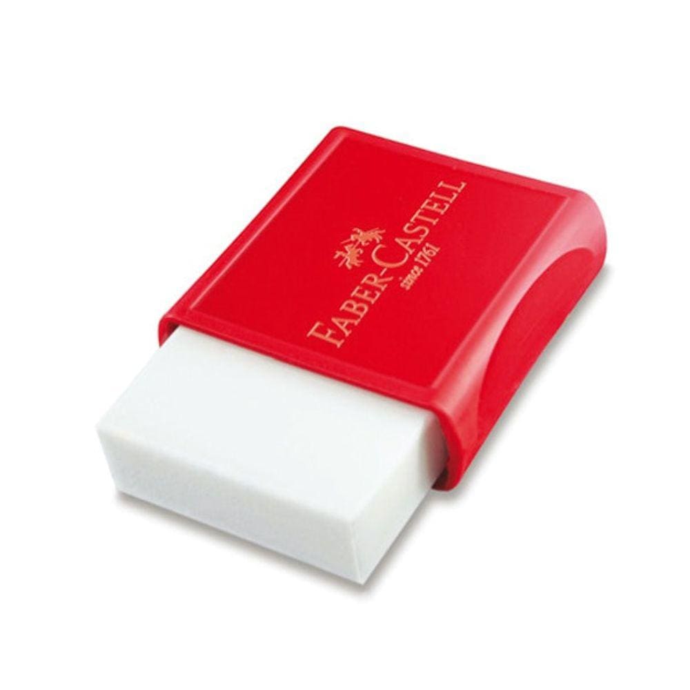 Caixa com 12 Borracha (branca)  grande Faber-Castell