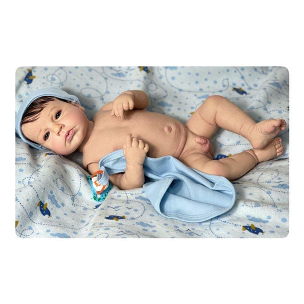 Bebê Reborn Menino Realista Kit Lou Lou Lançamento Banho