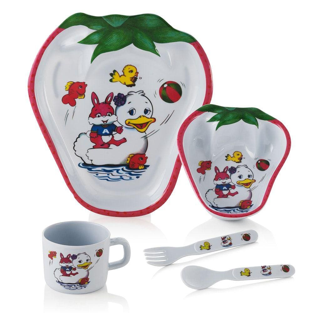 Kit Prato Para Refeição Baby Style Morango