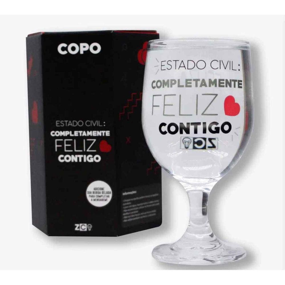 Taça 400ml Feliz Contigo