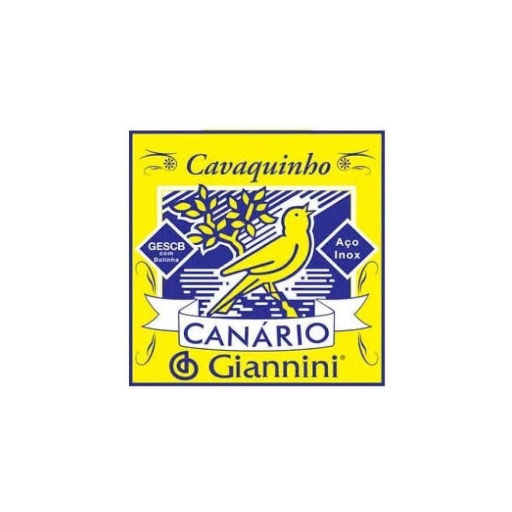 Kit 5 Encordoamento Cavaco Aço Giannini Gescb Canario Bolinha