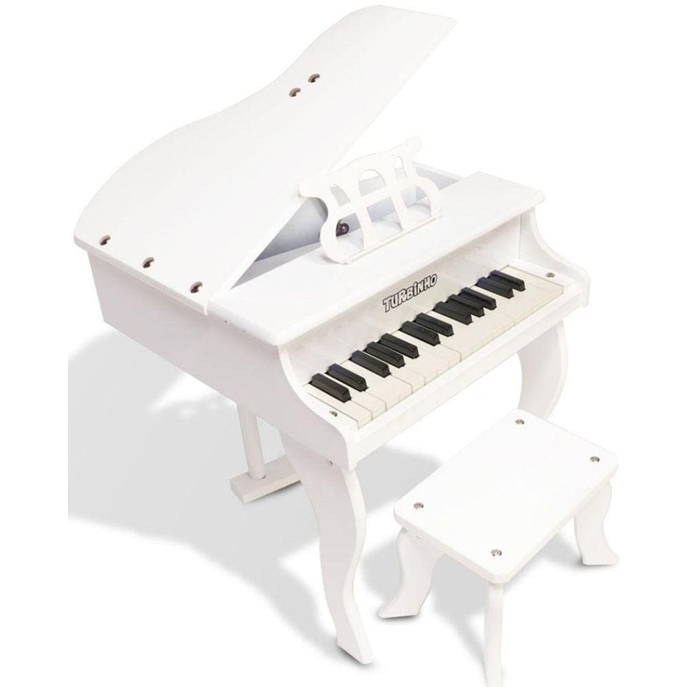 Ideiaria  Piano Infantil 30 Teclas Preto - Shiny Toys