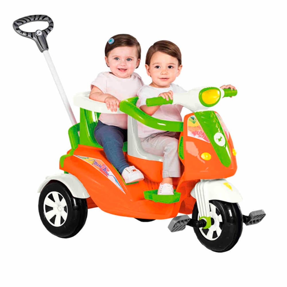 Triciclo Infantil Motoca Andador Empurrador Criança Maral