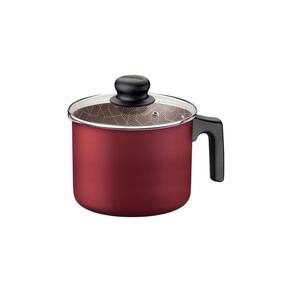 Fervedor Tramontina Paris Antiaderente Starflon Max Vermelho com Tampa de Vidro 16 cm 2,7 L Tramontina