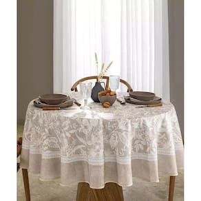 Toalha De Mesa Dohler Redonda Clean Alana 1,80M 6 Lugares